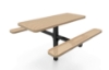 Picture of RHINO 6 ft. Thermoplastic Polyolefin Coated Pedestal Picnic Table - Quick Ship