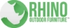 Picture of RHINO 46" Square Thermoplastic Polyolefin Coated Pedestal Picnic Table - Quick Ship