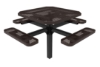 Picture of RHINO 46" Octagon Thermoplastic Polyolefin Coated Pedastal Picnic Table - Quick Ship