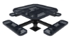 Picture of RHINO 46" Octagon Thermoplastic Polyolefin Coated Pedastal Picnic Table - Quick Ship
