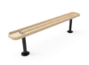 RHINO 8 Ft. Thermoplastic Polyolefin Coated Pedestal Bench Without Back