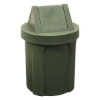 42 Gallon Plastic Receptacle with 2 Way Swing Lid & Liner