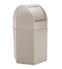 45 Gallon Poly Tec Commercial Plastic Hexagonal Trash Receptacle With Dome Lid