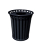 36 Gallon Wydman Series Round Steel Receptacle w/ Liner and Top
