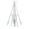 7.5 foot Square Fiberglass Crank Lift Auto Tilt Market Umbrella Frame