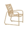 Millennia EZ Span Vinyl Dining Chair With Sled Base Aluminum Frame