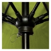 9 Ft. Octagonal Commercial Fiberglass Ribbed Market Umbrella With Aluminum Pole And Marine Grade Fabric Shade