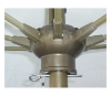 11 Ft. Lucaya Octagonal Fiberglass Ribbed Market Umbrella With One Piece Aluminum Pole And Marine Grade Fabric