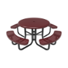 Perforated Metal - Burgundy - Portable