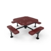 Perforated Steel - Burgundy - Surface Mount