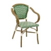 Fiji Outdoor Restaurant Dining Chair With Aluminum Frame And PE Weave Seat