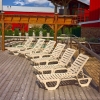 Bahia Plastic Resin Commercial Grade Pool Chaise Lounge
