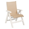Belize Plastic Resin Sling Folding Deck Chair
