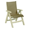 Belize Plastic Resin Sling Folding Deck Chair
