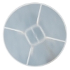 42" Round Acrylic Patio Dining Table with Commercial Aluminum Frame