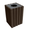 22 Gallon Recycled Plastic Square Trash Can