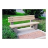 Brighton Concrete Bench with Back