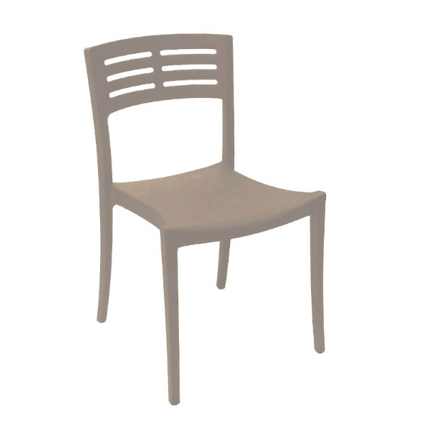 Vogue Stacking Commercial Plastic Resin Dining Chair