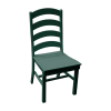 Ladderback Recycled Plastic Dining Chair with Armless Frame