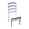 Ladderback Recycled Plastic Dining Chair with Armless Frame