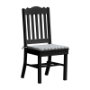 Royal Recycled Plastic Dining Chair with Armless Frame