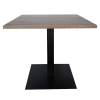 Square Vanguard Outdoor Dining Table with Aluminum Base