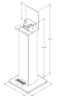 Hands-Free Sanitizer Station Standard Model	