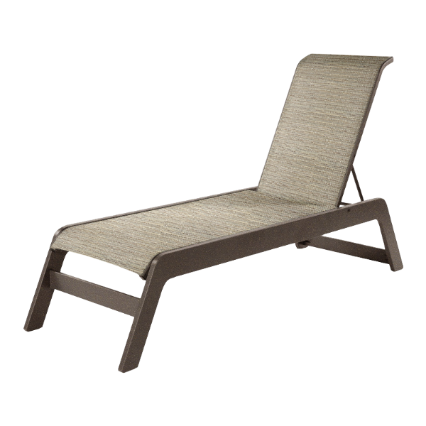 Malibu Sling Chaise Lounge With Marine Grade Polymer Frame