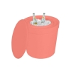 Ledge Lounger Signature Plastic Resin Side Table with Built-in Ice Bin - 18 lbs.	