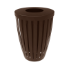 Elite Series 32 Gallon Downtown Thermoplastic Tapered Trash Receptacle