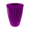 Elite Series 32 Gallon Downtown Thermoplastic Tapered Trash Receptacle