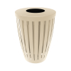 Elite Series 32 Gallon Downtown Thermoplastic Tapered Trash Receptacle