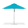 10 Foot Square Aluminum Frame Center Post Premium Umbrella with Marine Grade Fabric