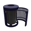 Elite Series 32 Gallon Downtown Thermoplastic Trash Receptacle With Liner