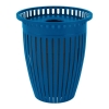 Crown Style 32 Gallon Steel Waste Receptacle & Liner W/ Flared Top