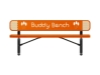 Picture of RHINO Series Rectangular Thermoplastic Buddy Bench – 4 Foot, 6 Foot, or 8 Foot - Quick Ship