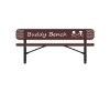 Picture of RHINO Series Rectangular Thermoplastic Buddy Bench – 4 Foot, 6 Foot, or 8 Foot - Quick Ship