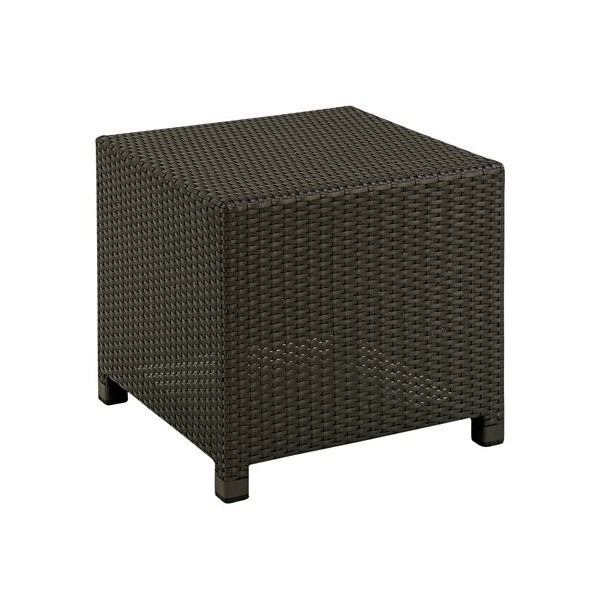 Wicker Frame Side Table