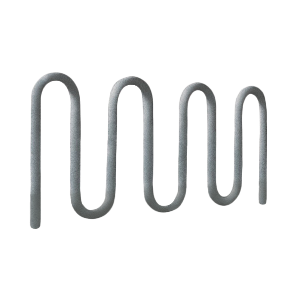 Heavy Duty 9 Space Single Loop Bike Rack, Galvanized Stee	