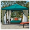 12' Squared Basta Sole Cabana With Vented Marine Grade Canopy