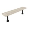 Elite Series 8 Ft. Thermoplastic Polyethylene Coated Backless Players Backless Bench - 79 lbs. - Quick ship	
