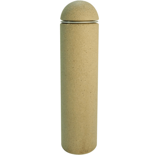 12" Round Sphere Top Concrete Bollard with LED Light