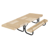 Portable - ELITE 8 Ft. ADA Rectangular Thermoplastic Polyethylene Coated Portable Strapped Steel Picnic Table with Rolled Edges