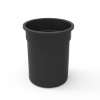 Picture of 32 Gallon Black Plastic Trash Receptacle Liner