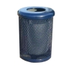 Picture of RHINO 32 Gallon Thermoplastic Coated Receptacle with Flat Top and Liner - Quick Ship