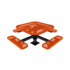 Picture of RHINO 46" Octagon Thermoplastic Polyolefin Coated Pedastal Picnic Table - Quick Ship