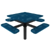 Picture of RHINO 46" Square Thermoplastic Polyolefin Coated Pedestal Picnic Table - Quick Ship