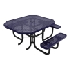 Picture of RHINO 46" x 54" ADA Compliant Octagonal Thermoplastic Polyolefin Coated Picnic Table - Quick Ship