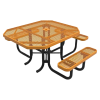 Picture of RHINO 46" x 54" ADA Compliant Octagonal Thermoplastic Polyolefin Coated Picnic Table - Quick Ship