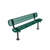 Picture of RHINO 6 ft. Thermoplastic Polyolefin Coated  Bench with Back - Quick Ship